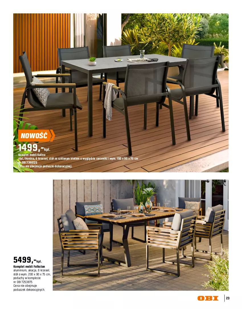 Gazetka promocyjna Obi - Gazetka OBI - ważna 16.03 do 31.08.2026 - strona 23 - produkty: Meble, Stół
