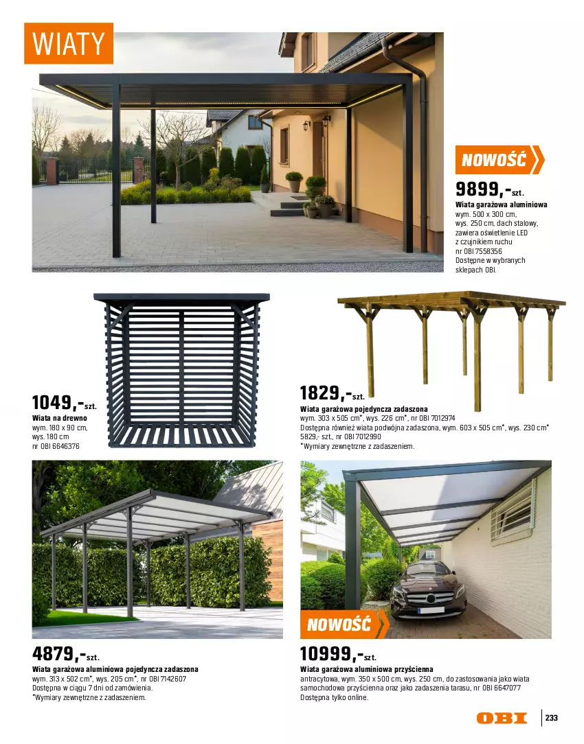 Gazetka promocyjna Obi - Gazetka OBI - ważna 16.03 do 31.08.2026 - strona 233 - produkty: Garaż, Intel