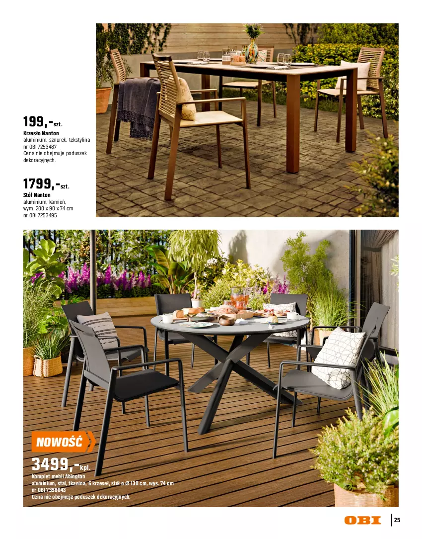 Gazetka promocyjna Obi - Gazetka OBI - ważna 16.03 do 31.08.2026 - strona 25 - produkty: Krzesło, Meble, Stół, Stół rozkładany, Sznurek