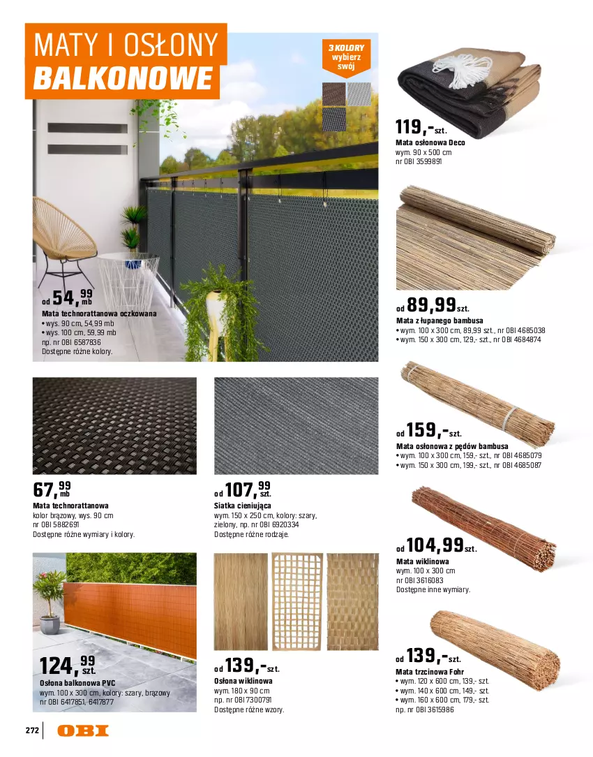 Gazetka promocyjna Obi - Gazetka OBI - ważna 16.03 do 31.08.2026 - strona 272 - produkty: Ogród, Siatka