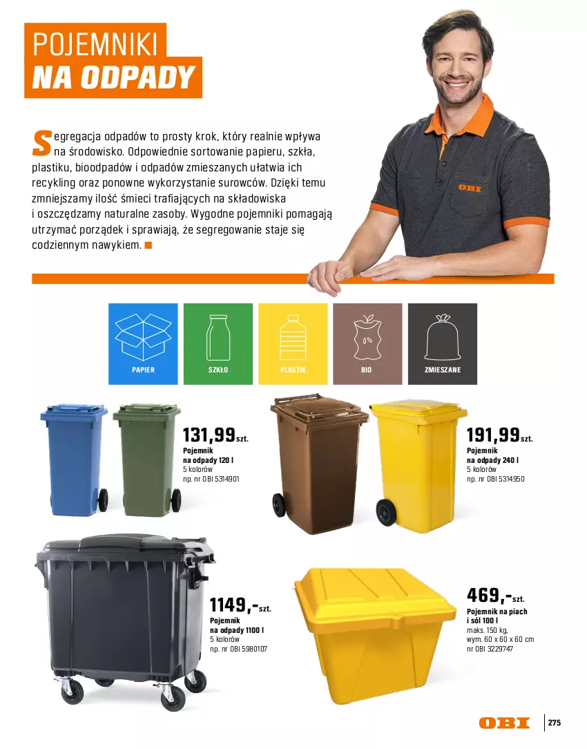Gazetka promocyjna Obi - Gazetka OBI - ważna 16.03 do 31.08.2026 - strona 275 - produkty: Cynk, Kret, Papier, Pojemnik, Por, Siatka, Sól