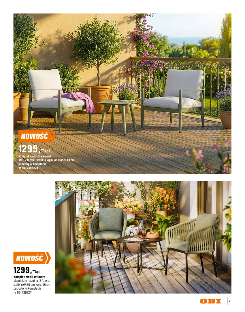 Gazetka promocyjna Obi - Gazetka OBI - ważna 16.03 do 31.08.2026 - strona 7 - produkty: Fotel, Intel, Meble, Stolik