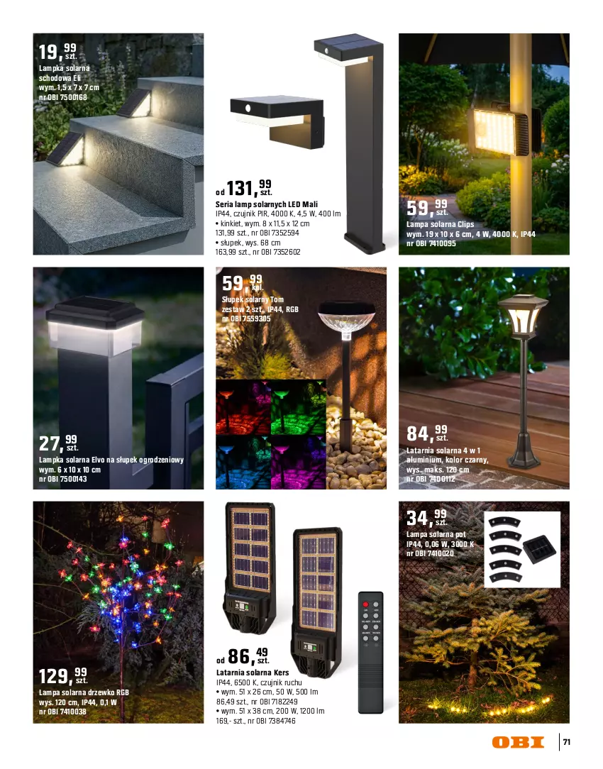 Gazetka promocyjna Obi - Gazetka OBI - ważna 16.03 do 31.08.2026 - strona 71 - produkty: Intel, Kosz, Lampa, Lampa wisząca, Latarnia, Ser, Siatka, Słupek