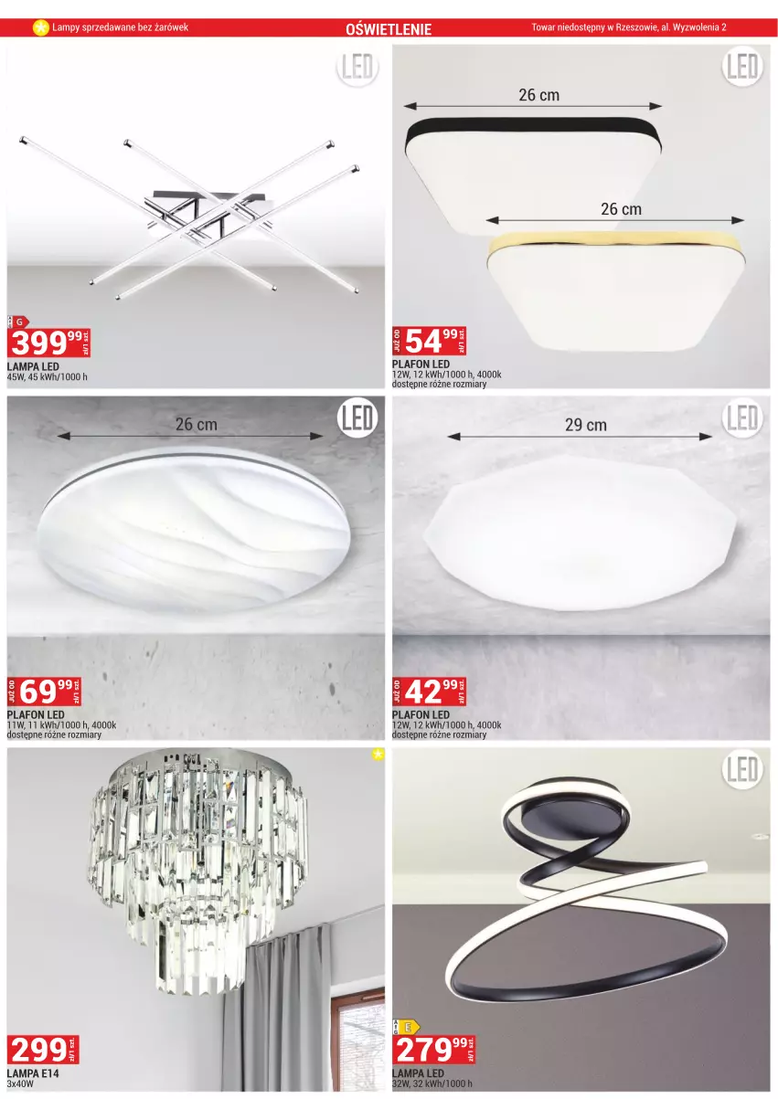 Gazetka promocyjna Merkury Market - ważna 02.01 do 31.01.2024 - strona 20 - produkty: Lampa, Lampa LED, Plafon, Plafon LED