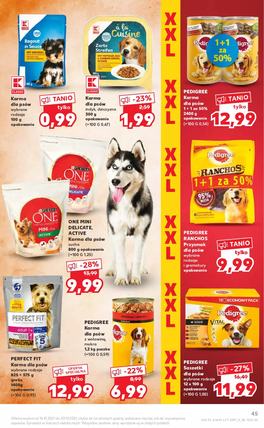 Gazetka promocyjna Kaufland - OFERTA TYGODNIA - ważna 14.10 do 20.10.2021 - strona 45 - produkty: Dziczyzna, Gra, Pedigree, Rama