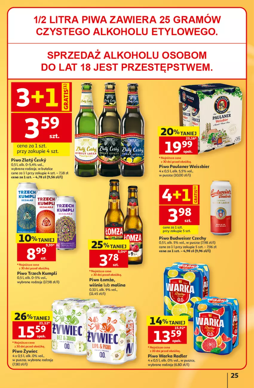 Gazetka promocyjna Auchan - 30 Lat Hipermarket - ważna 03.09 do 09.09.2026 - strona 25 - produkty: Gra, Piwa, Piwo, Radler, Ser, Warka