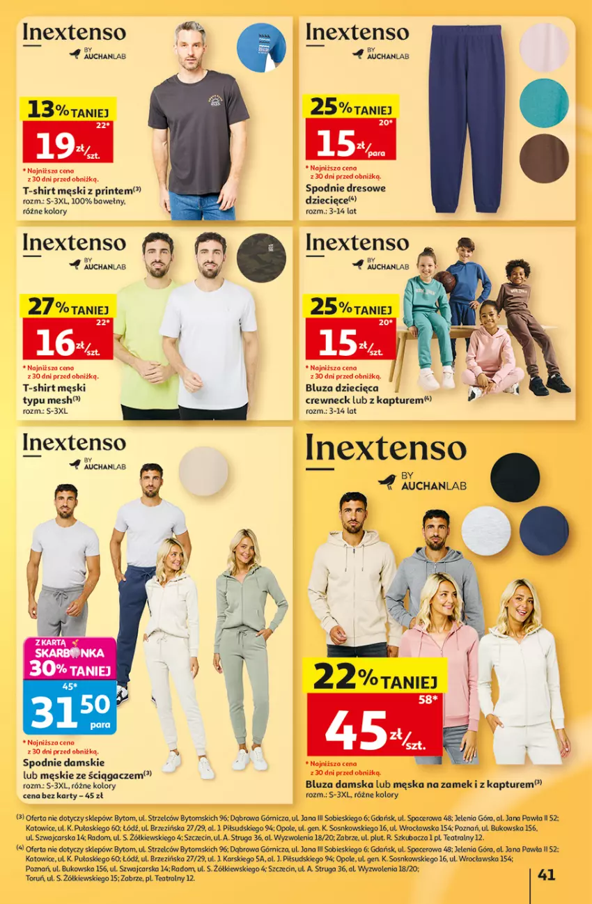 Gazetka promocyjna Auchan - 30 Lat Hipermarket - ważna 03.09 do 09.09.2026 - strona 41 - produkty: Acer, Bluza, Cars, Dres, Dzieci, Sos, Spodnie, Spodnie dresowe, T-shirt