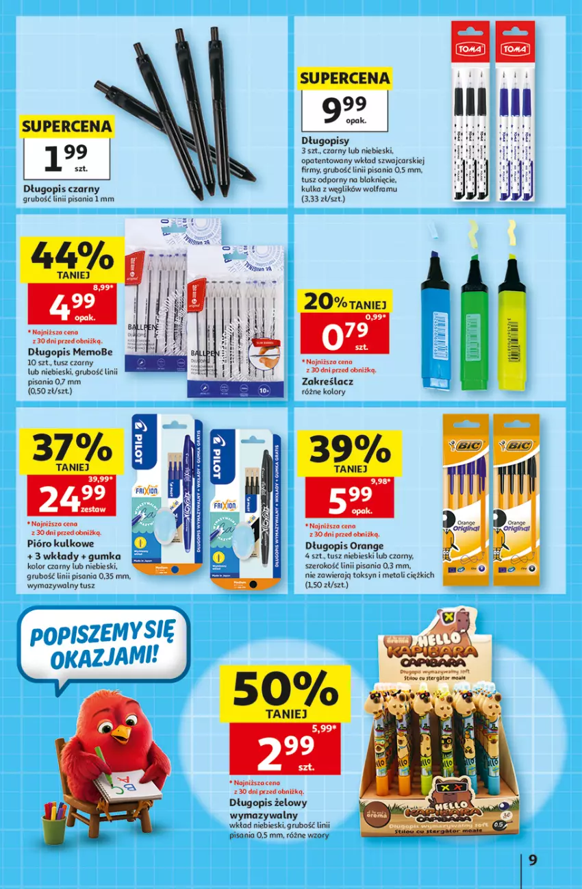 Gazetka promocyjna Auchan - 30 Lat Hipermarket - ważna 03.09 do 09.09.2026 - strona 9 - produkty: Cars, Długopis, Gra, HP, Por, Tusz