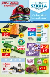 Gazetka promocyjna Auchan - 30 Lat Hipermarket - Gazetka - ważna od 09.09 do 09.09.2026 - strona 1 - produkty: Sos, Ser, Gra, Papier, Ogórek, Czekolada, Milka, Fa