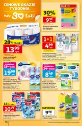 Gazetka promocyjna Auchan - 30 Lat Hipermarket - Gazetka - ważna od 09.09 do 09.09.2026 - strona 34 - produkty: Domestos, Pur, Papier, Zawieszki, Bref, Papier toaletowy, Odświeżacz powietrza, Płyn do wc, Ambi Pur