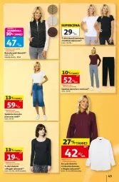 Gazetka promocyjna Auchan - 30 Lat Hipermarket - Gazetka - ważna od 09.09 do 09.09.2026 - strona 43 - produkty: Spódnica, Kosz, T-shirt, Koszula, Spodnie