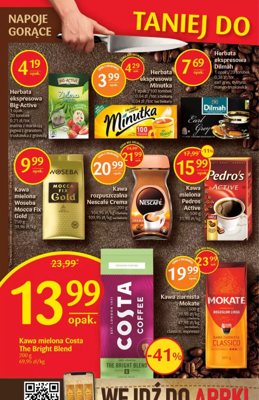 Gazetka promocyjna Delikatesy Centrum - Gazetka DC41 - ważna 20.10 do 26.10.2022 - strona 24 - produkty: Dilmah, Gra, Granat, Herbata, Kawa, Mars, Napoje, Por