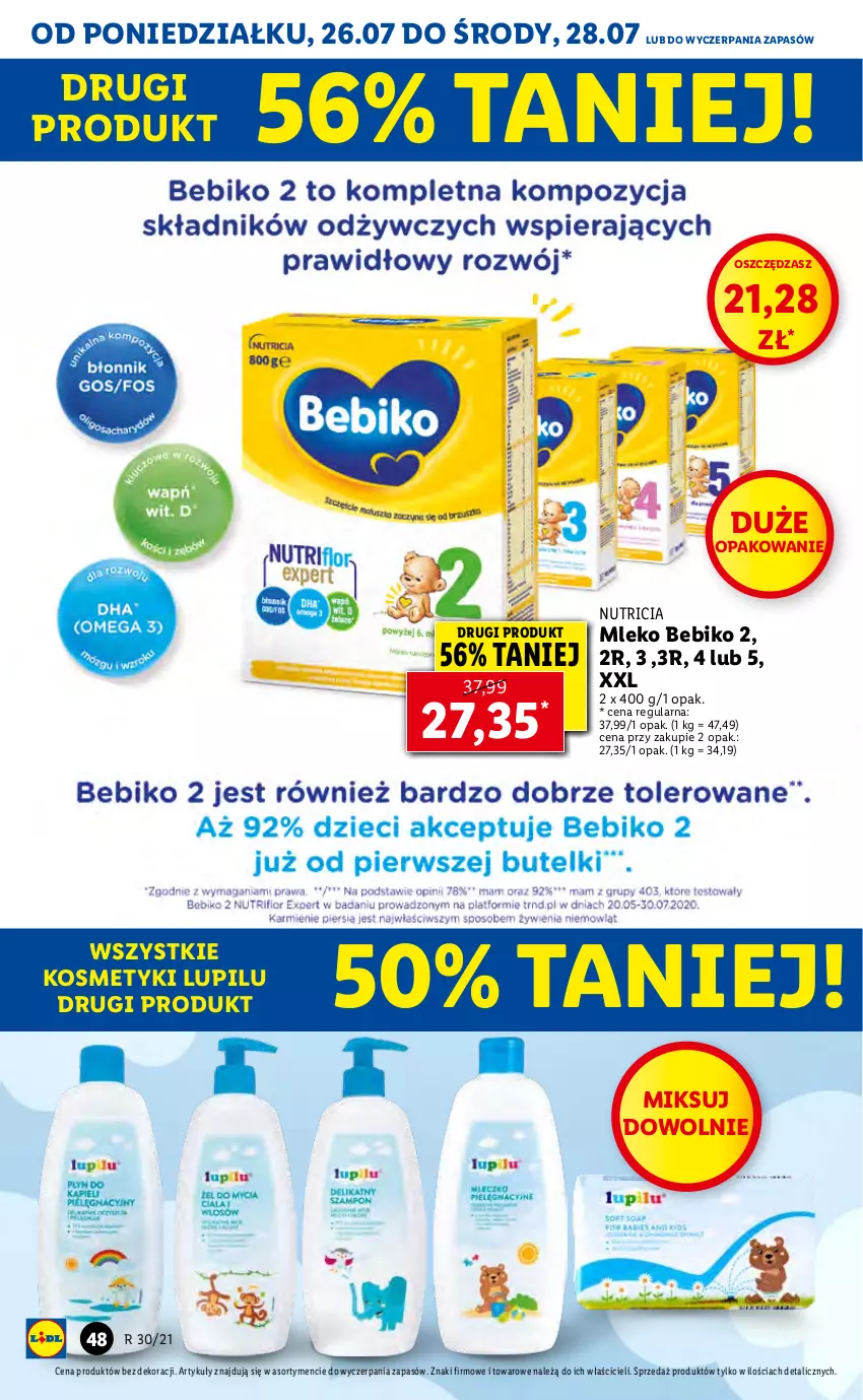 Gazetka promocyjna Lidl - GAZETKA - ważna 26.07 do 28.07.2021 - strona 48 - produkty: Bebiko, Mleko