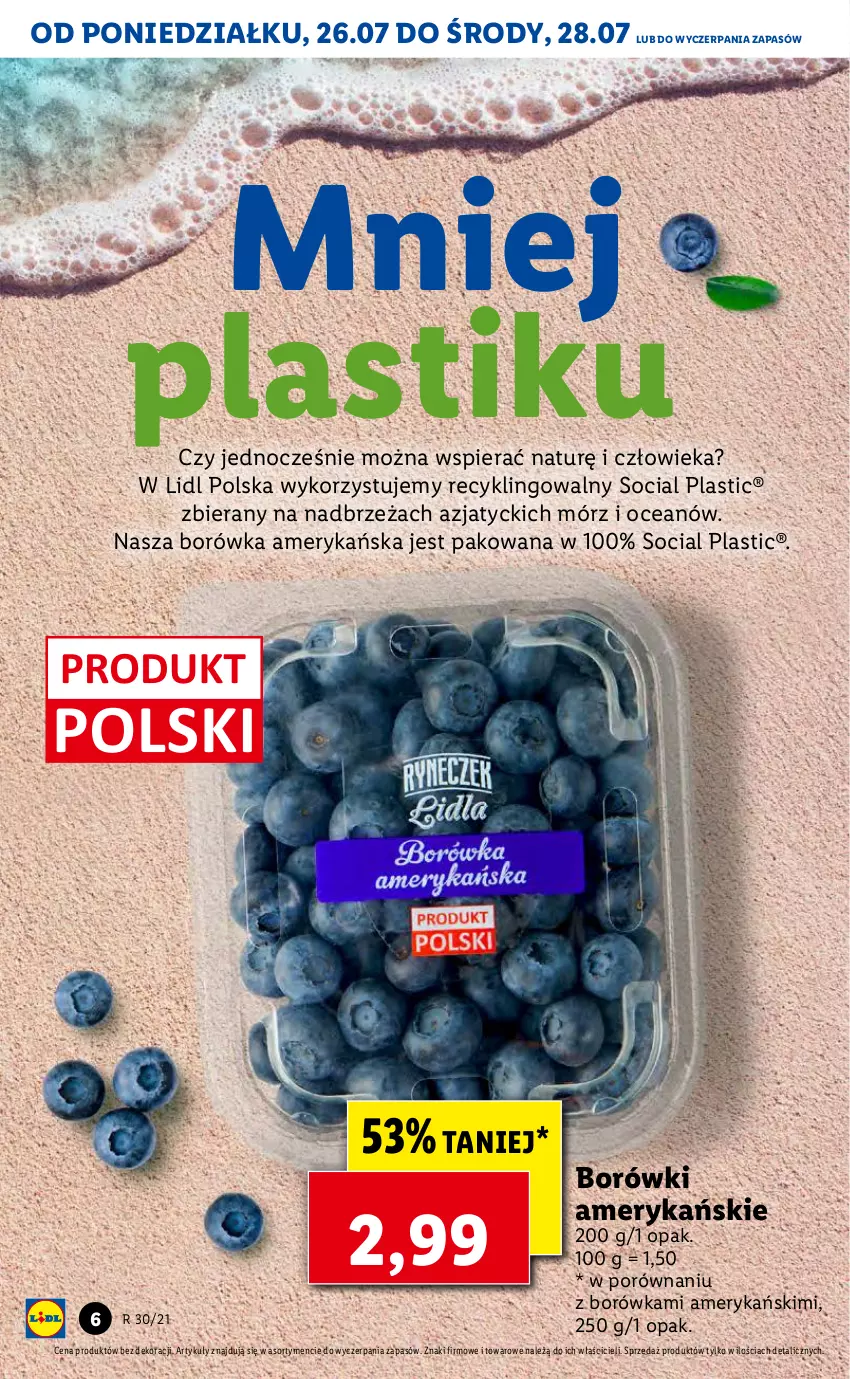 Gazetka promocyjna Lidl - GAZETKA - ważna 26.07 do 28.07.2021 - strona 6 - produkty: Borówka, Borówka amerykańska, Por