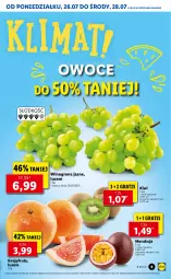 Gazetka promocyjna Lidl - GAZETKA - Gazetka - ważna od 28.07 do 28.07.2021 - strona 9 - produkty: Gra, Kiwi, Winogrona, Owoce, Wino, Grejpfrut