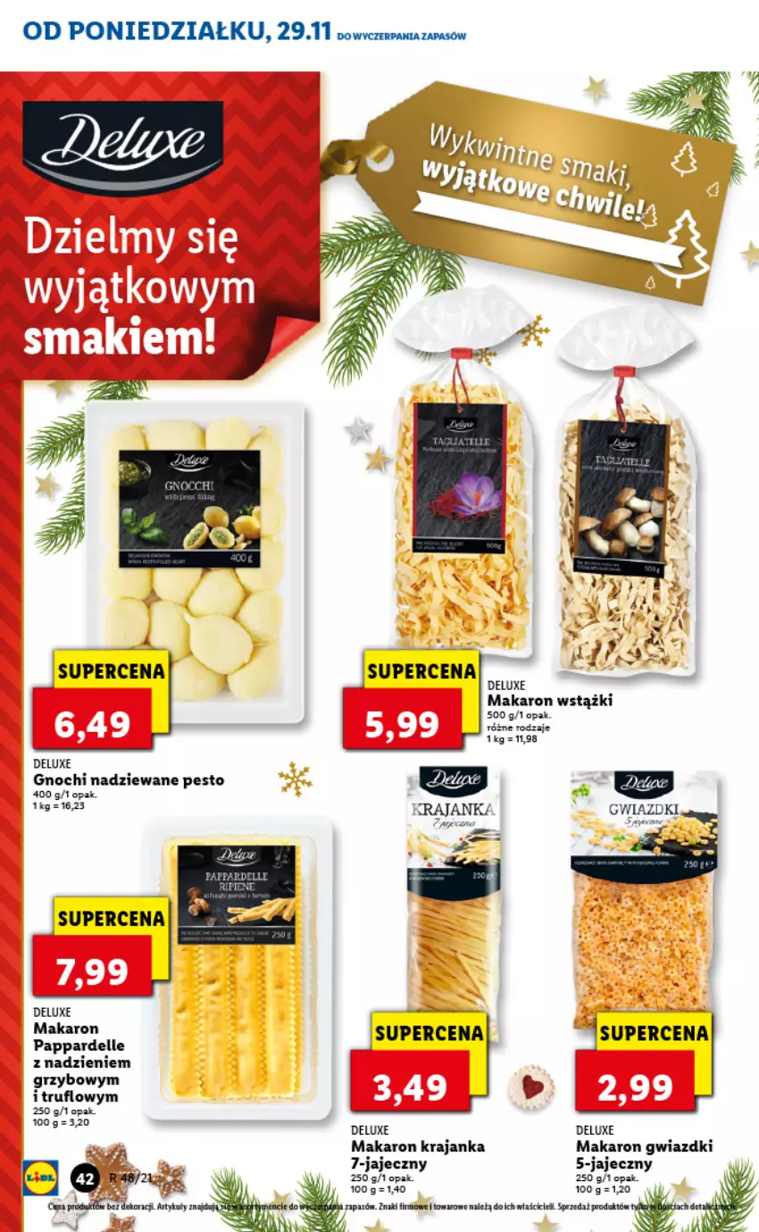 Gazetka promocyjna Lidl - GAZETKA - ważna 29.11 do 01.12.2021 - strona 42 - produkty: Makaron, Pesto