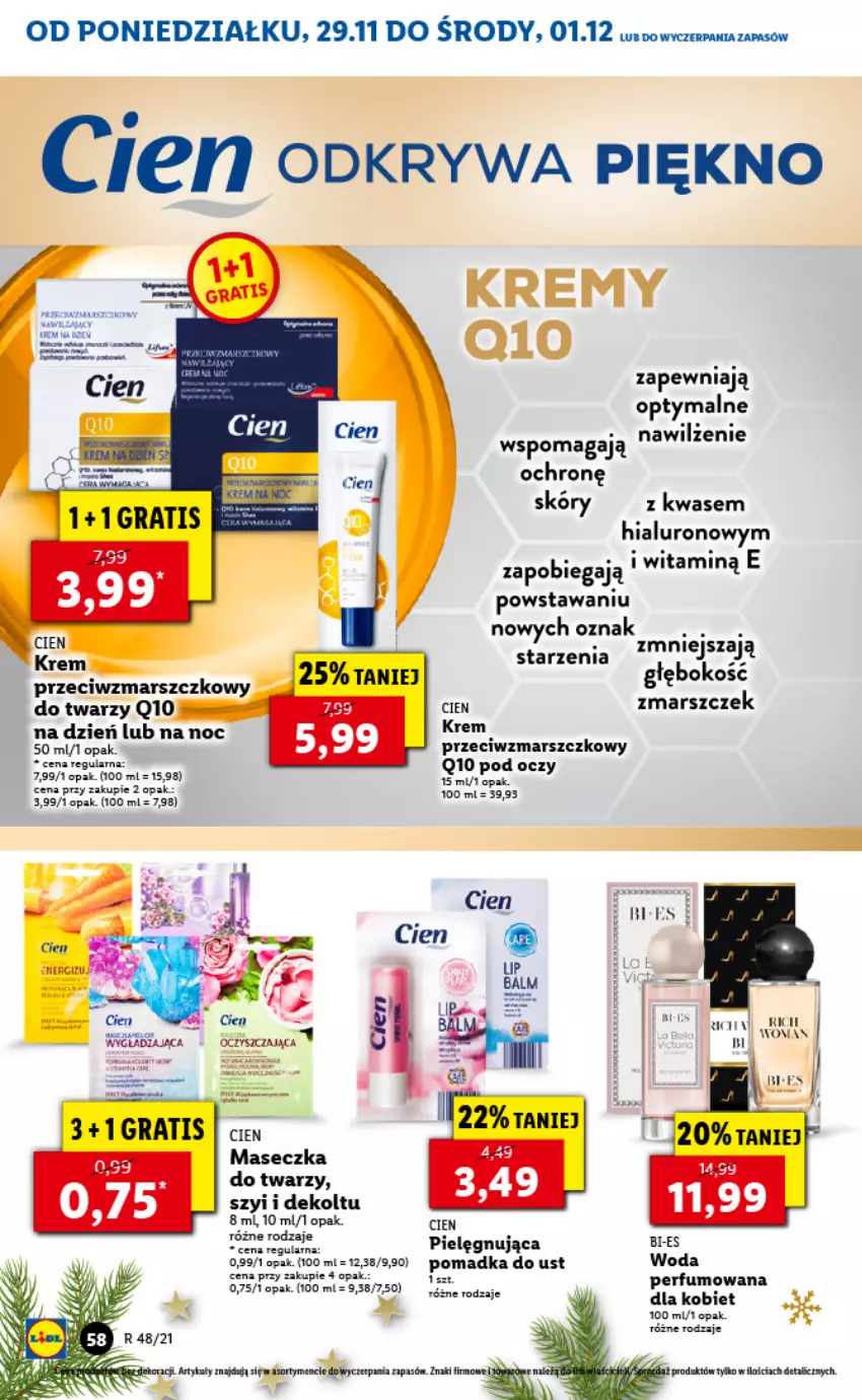 Gazetka promocyjna Lidl - GAZETKA - ważna 29.11 do 01.12.2021 - strona 58 - produkty: BIC, Fa, Mars, Perfum, Sok, Sól, Woda