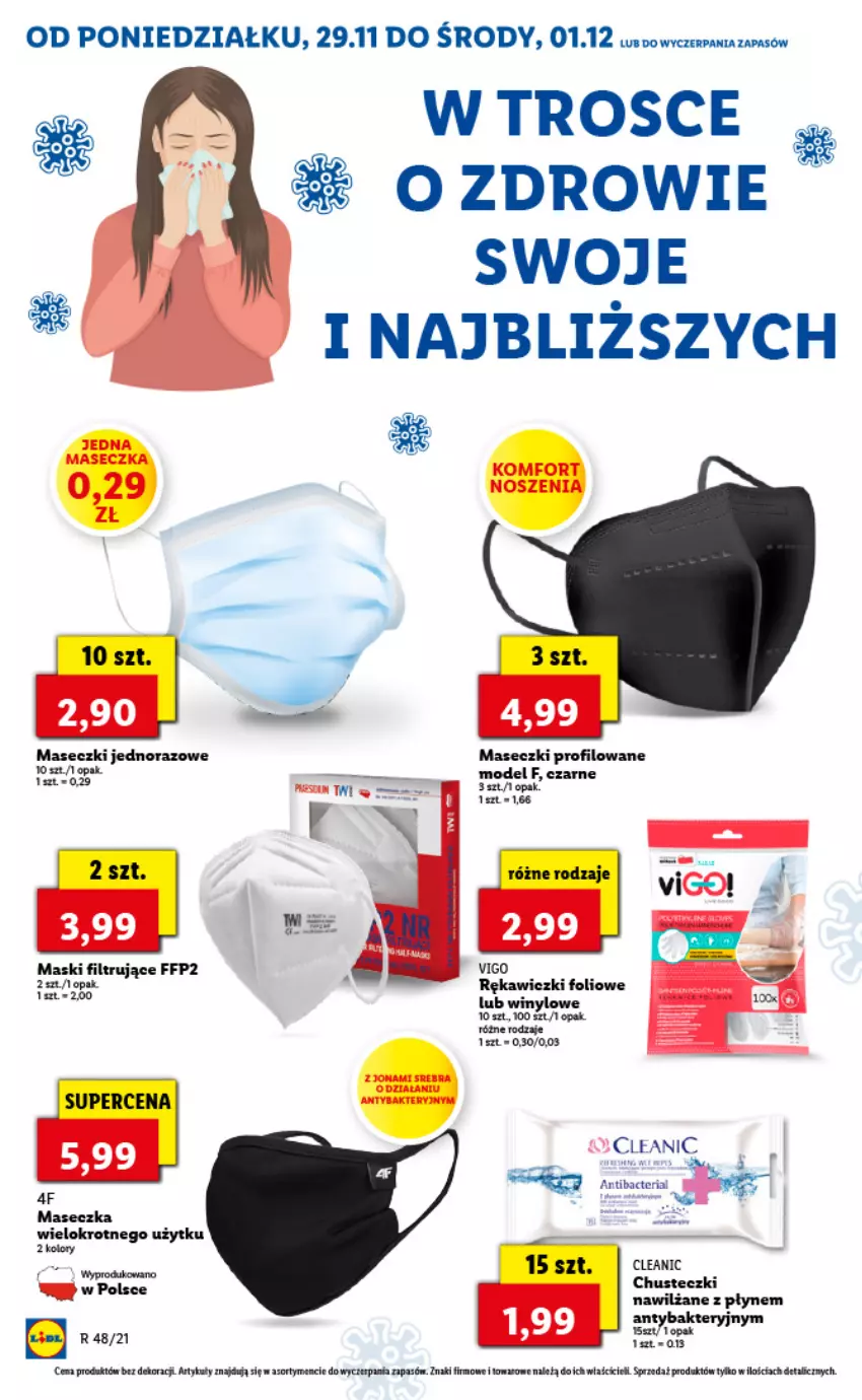 Gazetka promocyjna Lidl - GAZETKA - ważna 29.11 do 01.12.2021 - strona 66 - produkty: Chusteczki, Cleanic, JBL, Zdrowie