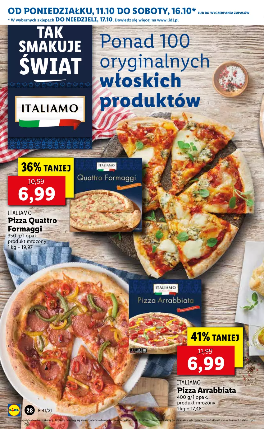 Gazetka promocyjna Lidl - GAZETKA - ważna 11.10 do 13.10.2021 - strona 28 - produkty: Gin, Maggi, Pizza