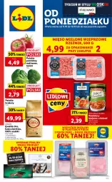 Gazetka promocyjna Lidl - GAZETKA - Gazetka - ważna od 13.10 do 13.10.2021 - strona 1 - produkty: Mięso mielone, Por, Pur, Kawa ziarnista, Praliny, Kawa, PIKOK, Lavazza, Brokuły, Pomidory, Mięso, Pomidory krojone