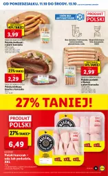 Gazetka promocyjna Lidl - GAZETKA - Gazetka - ważna od 13.10 do 13.10.2021 - strona 15 - produkty: Kurczak, Por, Parówki, Kiełbasa krucha, PIKOK, Kiełbasa, Fa