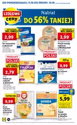 Gazetka promocyjna Lidl - GAZETKA - Gazetka - ważna od 13.10 do 13.10.2021 - strona 18 - produkty: Mozzarella, Maasdam, Ser, Por, Ser tylżycki, Twaróg, Kawa, Lovi, Pilos, Gouda