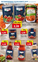 Gazetka promocyjna Lidl - GAZETKA - Gazetka - ważna od 13.10 do 13.10.2021 - strona 39 - produkty: Makaron, Sos, Ser, Pesto, Tuńczyk, Bazyl, Sos do makaronu, Pomidory