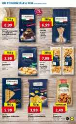 Gazetka promocyjna Lidl - GAZETKA - Gazetka - ważna od 13.10 do 13.10.2021 - strona 47 - produkty: Papryka, Grissini, Chipsy, Tonik, Tuńczyk, Baton, Krakersy