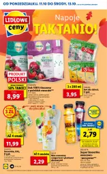 Gazetka promocyjna Lidl - GAZETKA - Gazetka - ważna od 13.10 do 13.10.2021 - strona 48 - produkty: Sok, Por, Mus, Jogurt, Ananas, Napoje, Plecak, Tymbark, Smoothie, Dzieci, Wino, Gres