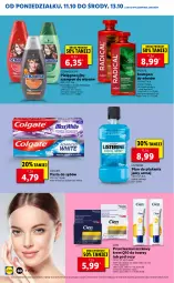Gazetka promocyjna Lidl - GAZETKA - Gazetka - ważna od 13.10 do 13.10.2021 - strona 60 - produkty: Krem do twarzy, Płyn do płukania jamy ustnej, Listerine, Pasta do zębów, Schwarzkopf, Płyn do płukania, Mars, Szampon, Colgate, LG