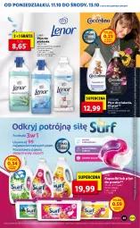 Gazetka promocyjna Lidl - GAZETKA - Gazetka - ważna od 13.10 do 13.10.2021 - strona 61 - produkty: Płyn do prania, Gra, Coccolino, Surf, Płyn do płukania, Lenor