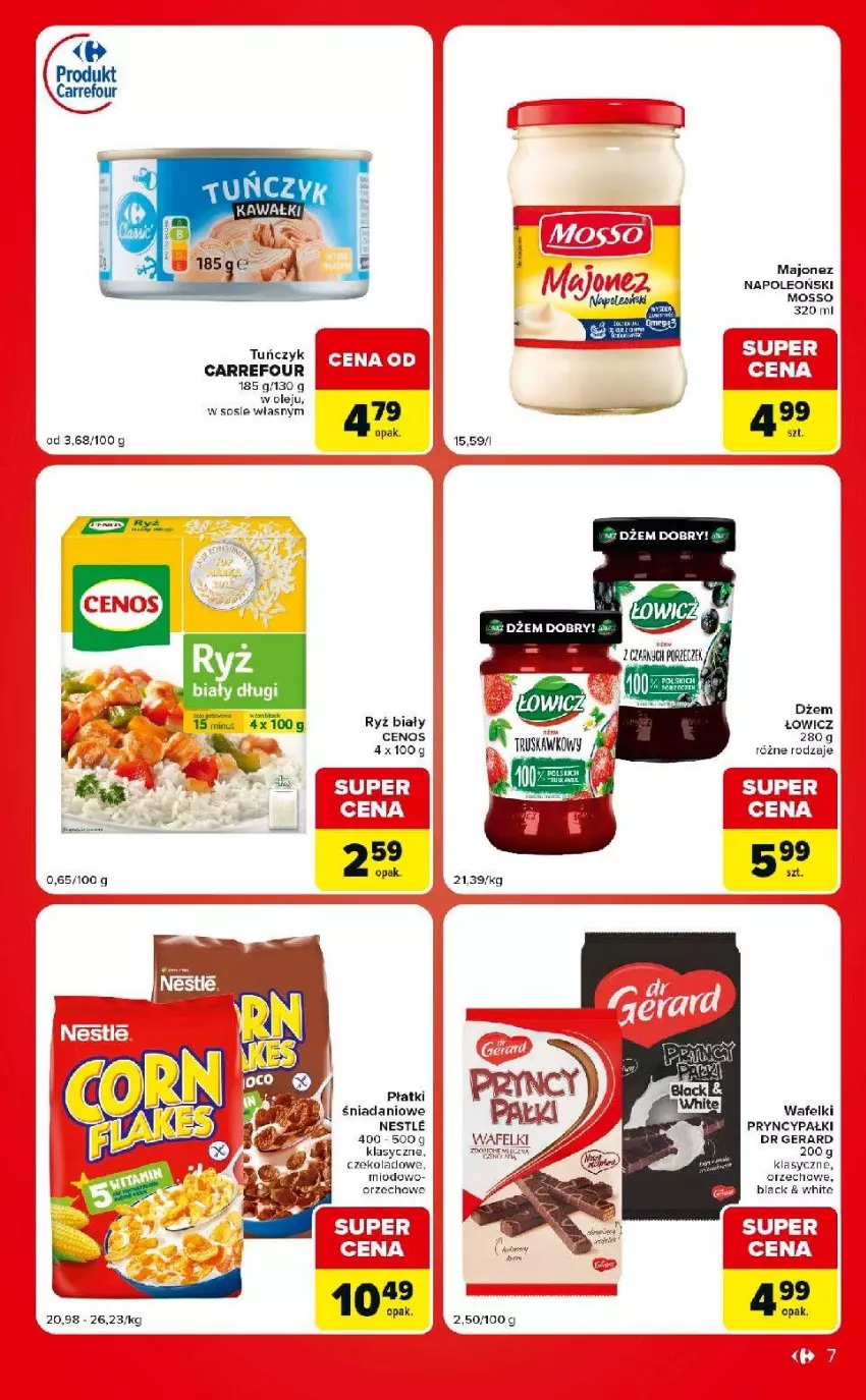 Gazetka promocyjna Carrefour - Gazetka Market w SUMIE eksptrsowe zakupy - ważna 01.09 do 07.09.2026 - strona 7 - produkty: Danio, Dr Gerard, Dżem, Lack, Majonez, Olej, Oleo, Ryż, Ryż biały, Sos, Tuńczyk