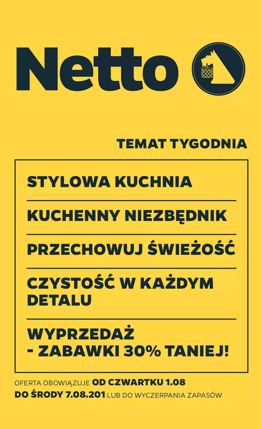 Gazetka promocyjna Netto - Od Czwartku Przemysłowa - ważna 01.08 do 07.08.2024 - strona 1 - produkty: Kuchnia
