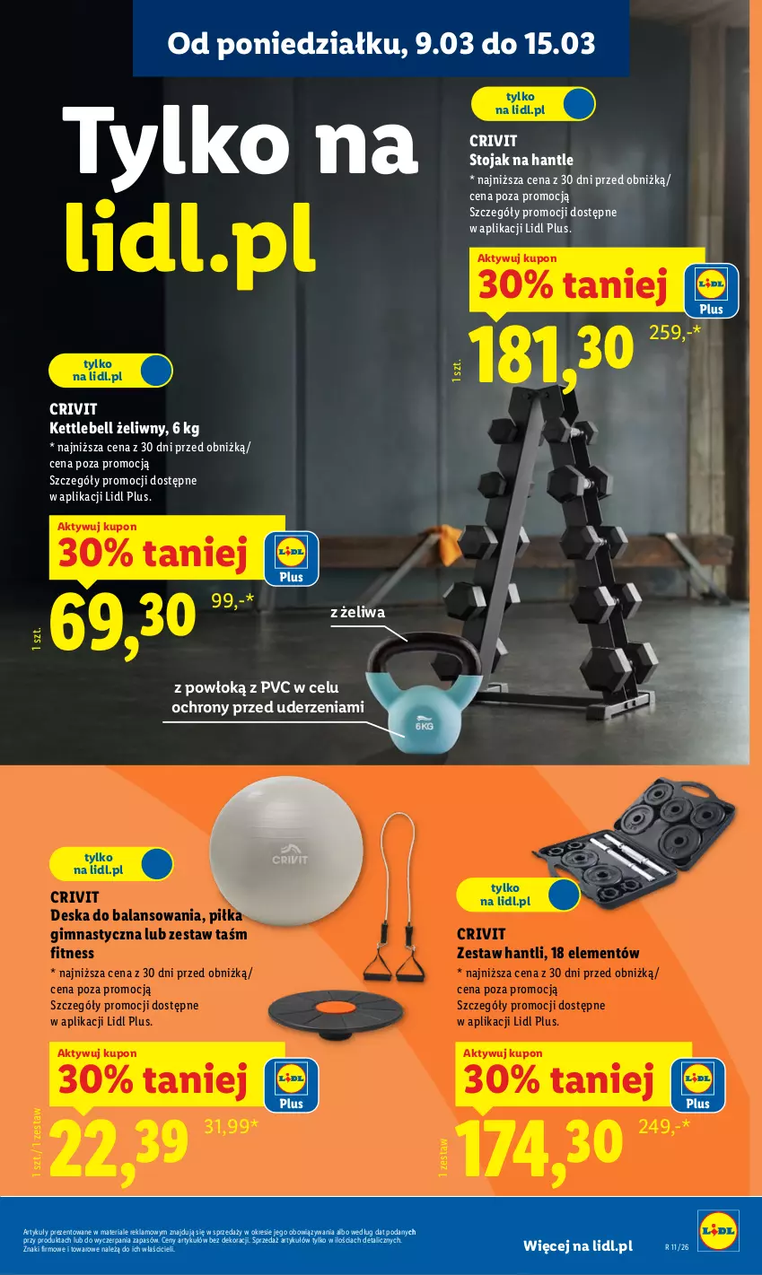 Gazetka promocyjna Lidl - Oferta ważna od 9.03 - ważna 09.03 do 14.03.2026 - strona 31 - produkty: Bell, Stojak, Zestaw hantli