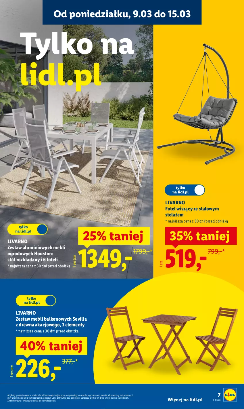 Gazetka promocyjna Lidl - Oferta ważna od 9.03 - ważna 09.03 do 14.03.2026 - strona 33 - produkty: Fotel, Ivar, Stół, Stół rozkładany