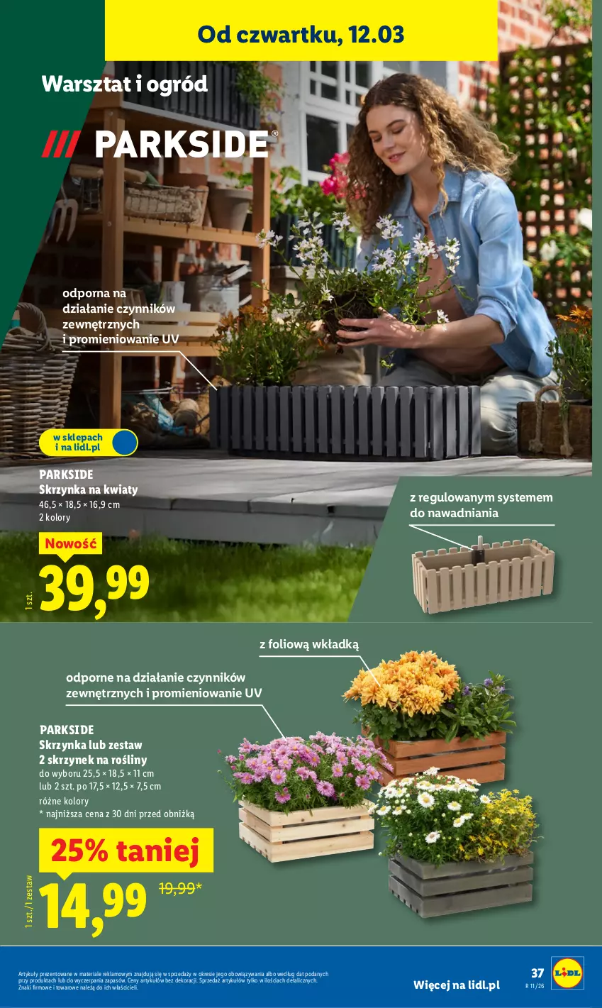 Gazetka promocyjna Lidl - Oferta ważna od 9.03 - ważna 09.03 do 14.03.2026 - strona 47 - produkty: Ogród, Parkside, Por