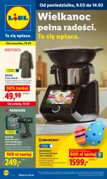 Gazetka promocyjna Lidl - Oferta ważna od 9.03 - Gazetka - ważna od 14.03 do 14.03.2026 - strona 1 - produkty: Parkside, Silvercrest, Akumulatorowa wiertarkowkrętark, Wiertarkowkrętarka, Tarka, Wkręt, Robot, Trencz, Wkrętarka, Akumulator