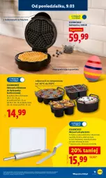 Gazetka promocyjna Lidl - Oferta ważna od 9.03 - Gazetka - ważna od 14.03 do 14.03.2026 - strona 19 - produkty: Piec, Silvercrest, Por, Cukier, Wałek do ciasta, Gofrownica, Wałek, Talerz, Brownie, Szpatułka