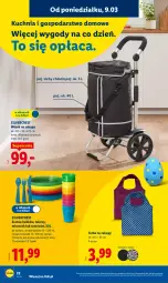 Gazetka promocyjna Lidl - Oferta ważna od 9.03 - Gazetka - ważna od 14.03 do 14.03.2026 - strona 26 - produkty: Silvercrest, Noż, Torba na zakupy, Kuchnia, Talerz, Torba, Wózek, Zestaw sztućców, Wózek na zakupy