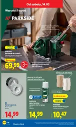 Gazetka promocyjna Lidl - Oferta ważna od 9.03 - Gazetka - ważna od 14.03 do 14.03.2026 - strona 54 - produkty: Parkside, Top, Por, Klej, Regał, Taśma naprawcza, Grunt, Ogród, Lakier, Fa
