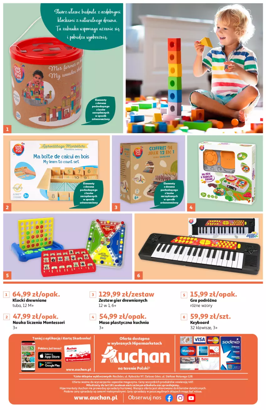 Gazetka promocyjna Auchan - Zabawa z OTF Hipermarkety - ważna 01.06 do 30.06.2022 - strona 6 - produkty: Gra, Klocki, Kuchnia, Monte