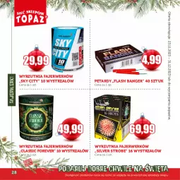 Gazetka promocyjna Topaz - Gazetka - Gazetka - ważna od 31.12 do 31.12.2023 - strona 28 - produkty: Wyrzutnia, Petardy, Strzałów, Fa