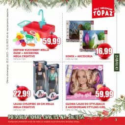 Gazetka promocyjna Topaz - Gazetka - Gazetka - ważna od 31.12 do 31.12.2023 - strona 3 - produkty: Piec, Zlew, Lalka