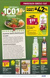 Gazetka promocyjna Aldi - WEGE PRZYSMAKI - Gazetka - ważna od 10.07 do 10.07.2021 - strona 13 - produkty: Piec, Buraczki, Makaron, Warzywa, Sos, Sok, Ser, Sól, Oleofarm, Ogórek, Pomidorki, Sos sojowy, Tofu, Tera, Sałat, Pieprz, Pudełko, Przysmaki, Bazyl, Oleo, Olej, Ocet, Fa