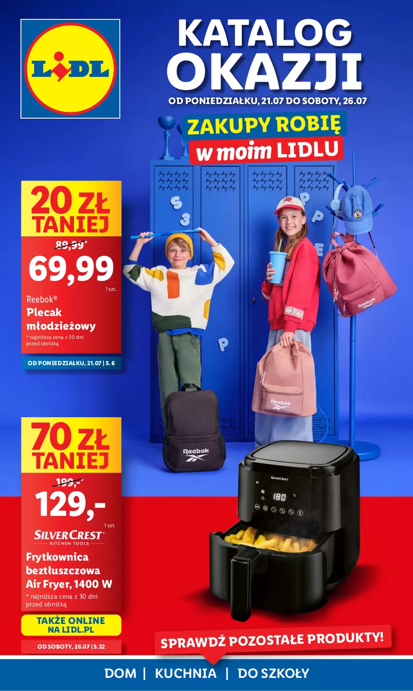 Gazetka promocyjna Lidl - GAZETKA - ważna 21.07 do 26.07.2025 - strona 1 - produkty: Kuchnia, Plecak