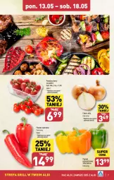 Gazetka promocyjna Aldi - Pełna oferta - Gazetka - ważna od 18.05 do 18.05.2024 - strona 9 - produkty: Cebula, Papryka, Szpic, Grill, Pomidory, Fa