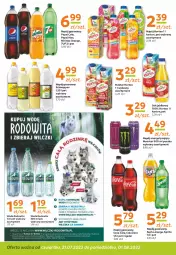 Gazetka promocyjna Gama - Gazetka Gama - Gazetka - ważna od 21.07 do 21.07.2023 - strona 10 - produkty: Sok, 7up, Pepsi max, Mirinda, Pepsi, Sok jabłkowy, Schweppes, Napój gazowany, Fanta, Woda, Sprite, Napój, Nektar, Hortex, Fa