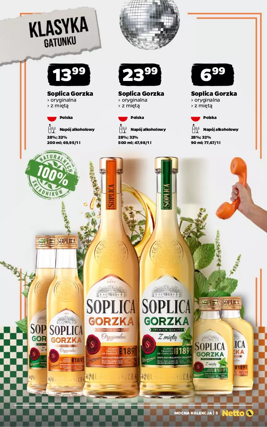 Gazetka promocyjna Netto - Alkohole - Mocne - ważna 24.11 do 07.12.2025 - strona 5 - produkty: Gin, Napój, Soplica