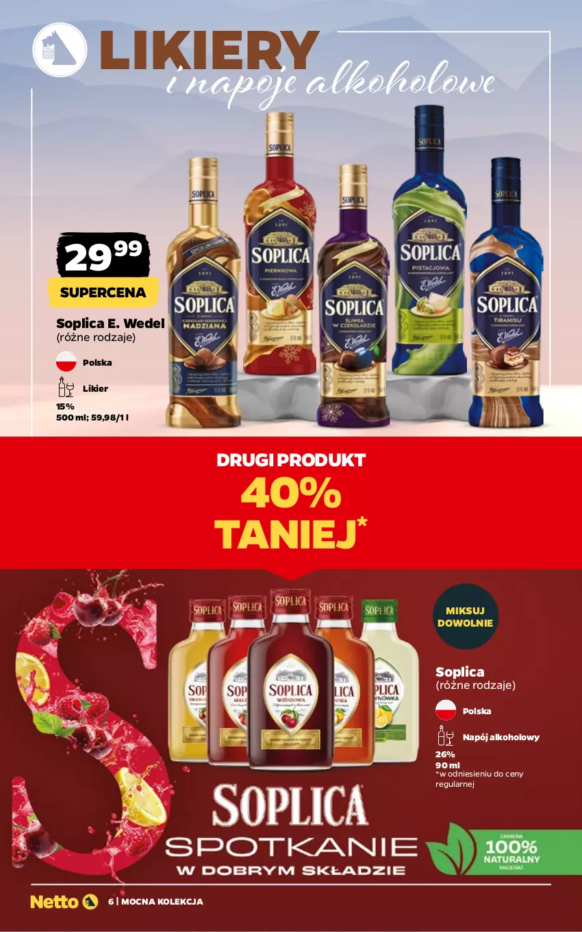 Gazetka promocyjna Netto - Alkohole - Mocne - ważna 24.11 do 07.12.2025 - strona 6 - produkty: E. Wedel, Likier, Napój, Napoje, Soplica