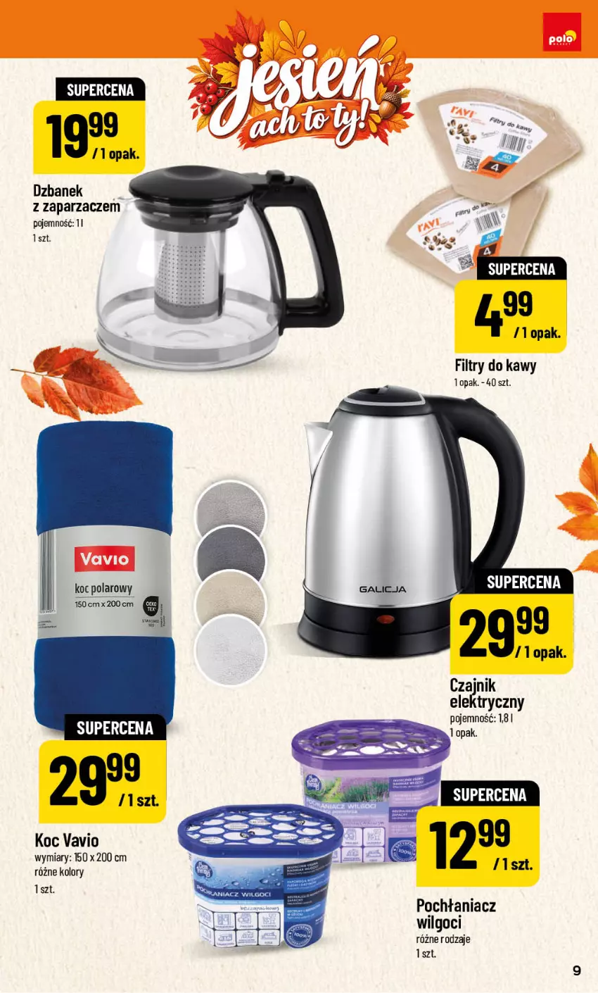 Gazetka promocyjna PoloMarket - Katalog NF Jesień - ważna 25.09 do 05.11.2026 - strona 9 - produkty: Czajnik, Czajnik elektryczny, Dzbanek, Koc, LG, Pochłaniacz wilgoci, Zaparzacz